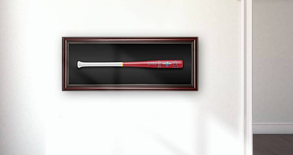Anaheim Angels 2002 World Series Bat Art by Gametime Fan Shop